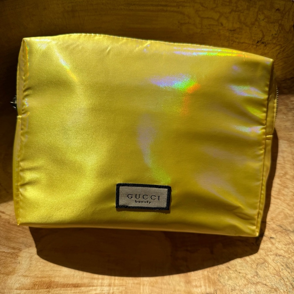 Gucci Iridescent Yellow Pouch